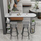Indoor Stone Sled Cocktail Bar Table Modern Fixed Table Storage Bar Height Table Clearhalo 'Bar Furniture' 'Bar Tables' 'bar_tables' 'Furniture' 'furniture_bar_tables' 'Kitchen & Dining Furniture' 'kitchen&dining_furn' 'kitchen' 1200x1200_d97e52c9-c2c3-4701-9679-e16ad443286a