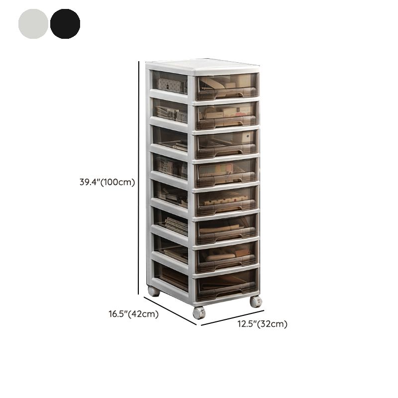 Transparent Filing Cabinet Modern Plastic Drawers Filing Cabinet