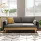 Living Room Fabric Loveseat Cushion Back Settee with Square Arms Clearhalo 'furn' 'furn_sofas' 'Furniture' 'furniture_sofas' 'Living Room Furniture' 'Sofa' 'sofas' 1200x1200_d9802829-bd67-4b52-9041-6ed557547e18