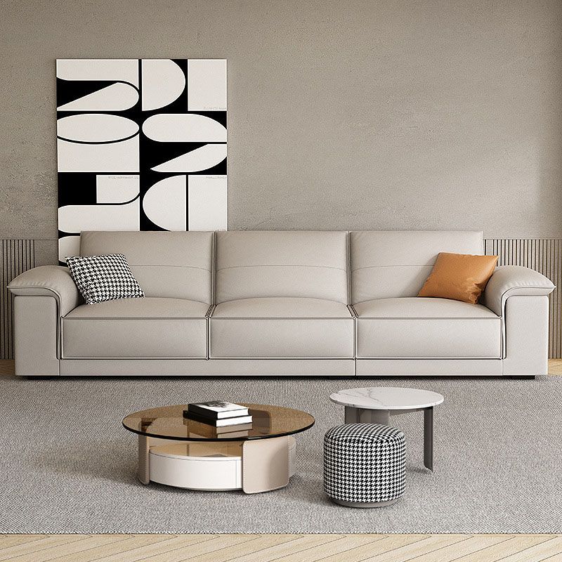 Contemporain 35,4 "H Faux Tox Pillow Top Top Bras pour le salon