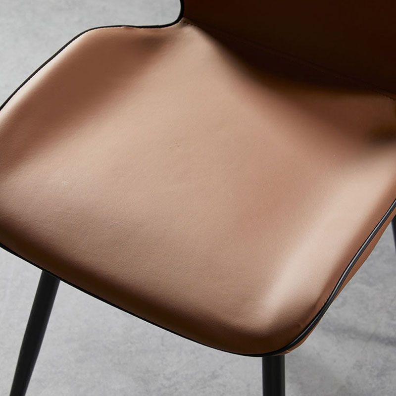 Modern Style Dining Chair Armless Side Chair with Metal Legs for Kitchen Clearhalo ' kitchen&dining_furn' 'Dining Chairs' 'Dining Tables & Seating' 'dining_chair' 'furn' 'furn_dining_chair' 'Furniture' 'furniture_dining_chair' 'Kitchen & Dining Furniture' 'kitchen' 1200x1200_d9816403-4302-4120-b5f3-0e418433175c