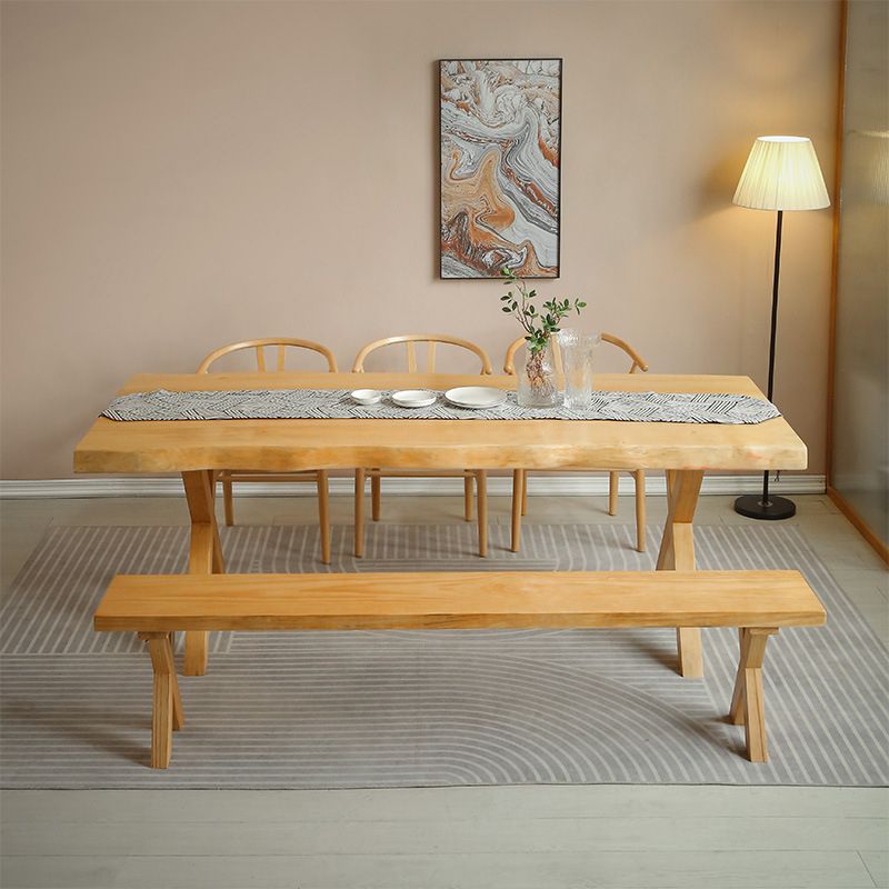 Ensemble de salle à manger moderne 1/2/5 pièces, table et chaises en bois massif