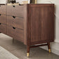 Mid-Century Modern Brown Accent Chest with 6 Soft Close Drawers Clearhalo 'Cabinets & Chests' 'cabinets_chests' 'furn' 'furn_cabinets_chests' 'Furniture' 'Living Room Furniture' 1200x1200_d9827285-4a0b-4f1d-95a2-802b2ea2d50c