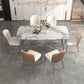 Modern Style Dining Table Rectangle Sintered Stone Dining Table with 4 Legs Clearhalo ' dining_table' 'Dining Tables & Seating' 'Dining Tables' 'furn' 'furn_dining_table' 'Furniture' 'furniture_dining_table' 'Kitchen & Dining Furniture' 'kitchen&dining_furn' 'kitchen' 'kitchen_dining_table' 1200x1200_d9863b75-e08f-45b9-8358-8defbe65d1ce