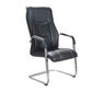 Modern style Task Chair Faux Leather No Wheels Office Chair with Fixed Arms Clearhalo 'furn' 'furn_office_chair' 'Furniture' 'Office Chairs' 'Office Furniture' 'office_chair' 1200x1200_d986db37-0bdc-4025-8464-db91e020e461