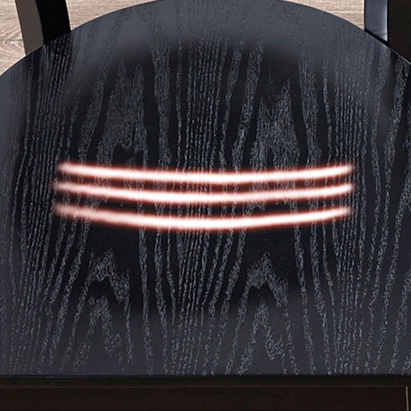 Industriële armloze eetkamerstoelen Solid Wood Dining Side Stoel