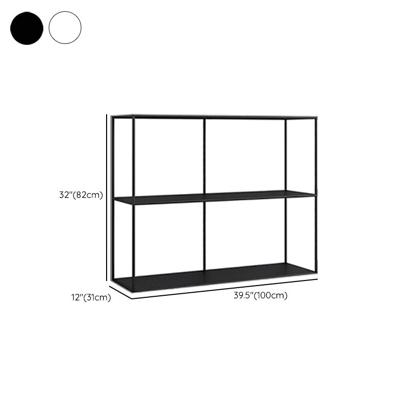 Libreria in metallo orizzontale Modern Style Open Back scaffale con scaffali