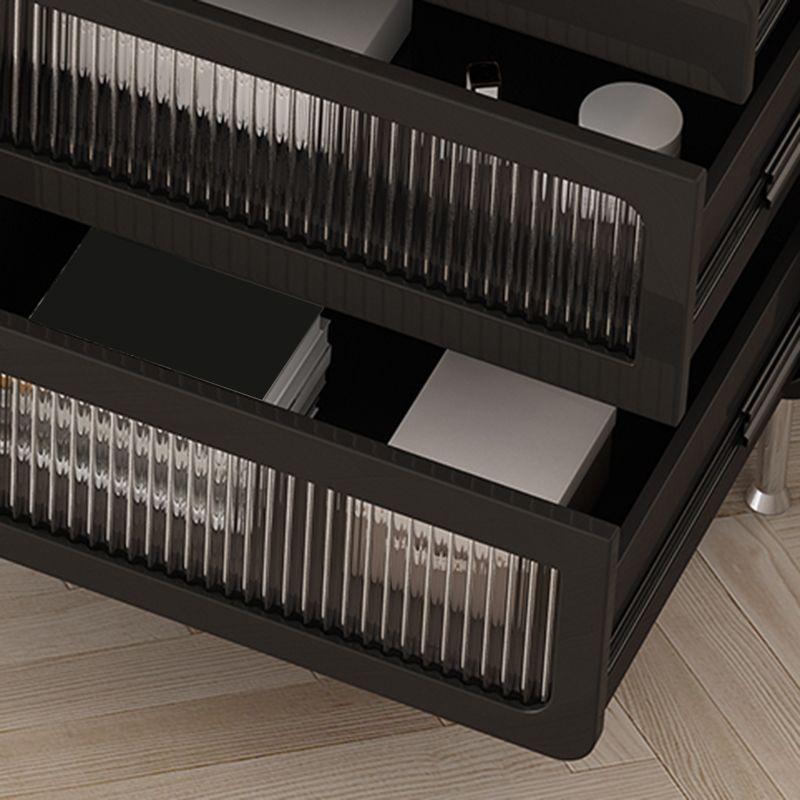 Glam Makeup Vanity Set with Glass Top, Black Vanity Dressing Table Set Clearhalo 'Bedroom Furniture' 'furn' 'furn_makeup_vanities' 'Furniture' 'Makeup Vanities' 'makeup_vanities' 1200x1200_d988d119-8706-4d20-a874-612a70163dcf