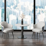 Nordic Style Metal Dining Chair Upholstered Arm Chair for Restaurant Use Clearhalo 'Dining Chairs' 'Dining Tables & Seating' 'dining_chair' 'furn' 'furn_dining_chair' 'Furniture' 'Kitchen & Dining Furniture' 1200x1200_d98b58e4-84f9-4dd1-95b0-4d0ea3ea48bb