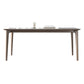 Modern Rectangle Dining Table Ash Wood Base Dining Table with 4 Legs