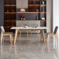 Rectangle Contemporary Dining Room Table White Sintered Stone Table with Ash Solid Wood Base Clearhalo ' dining_table' 'Dining Tables & Seating' 'Dining Tables' 'furn' 'furn_dining_table' 'Furniture' 'furniture_dining_table' 'Kitchen & Dining Furniture' 'kitchen&dining_furn' 'kitchen' 'kitchen_dining_table' 1200x1200_d98caa0b-1a1a-4533-9783-781a7ad52d0a
