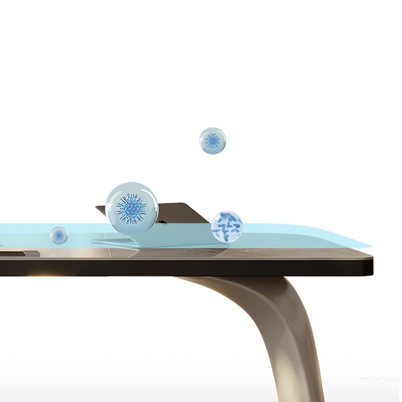 Modern Stone Office Desk Rectangular Shape Task Desk with 3-Drawers for Office Clearhalo 'furn' 'furn_office_desk' 'Furniture' 'Office Desks' 'Office Furniture' 'office_desk' 1200x1200_d98dd552-1dcb-4f9b-b9fc-917efbeb587f