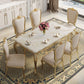 Traditional Luxury Style Dining Table 4 Legs Base Rectangle Table for Home Clearhalo ' dining_table' 'Dining Tables & Seating' 'Dining Tables' 'furn' 'furn_dining_table' 'Furniture' 'furniture_dining_table' 'Kitchen & Dining Furniture' 'kitchen&dining_furn' 'kitchen' 'kitchen_dining_table' 1200x1200_d98eafea-77bb-443d-badc-9a9ae13c3d62
