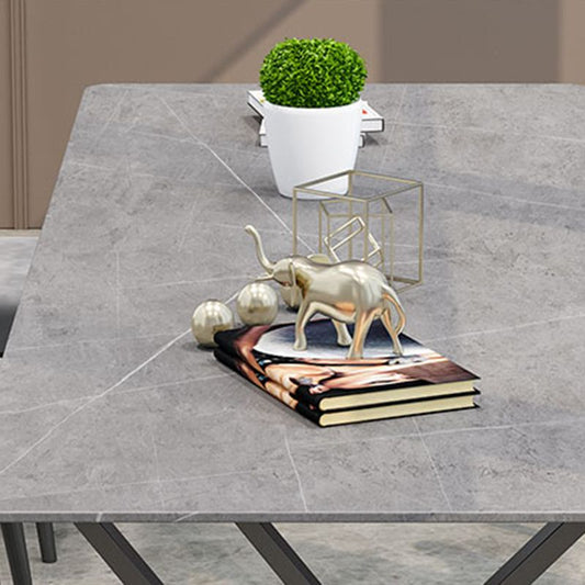 29.53 "H Moderne Office Desk Antique Finish Computer Desk met metalen benen