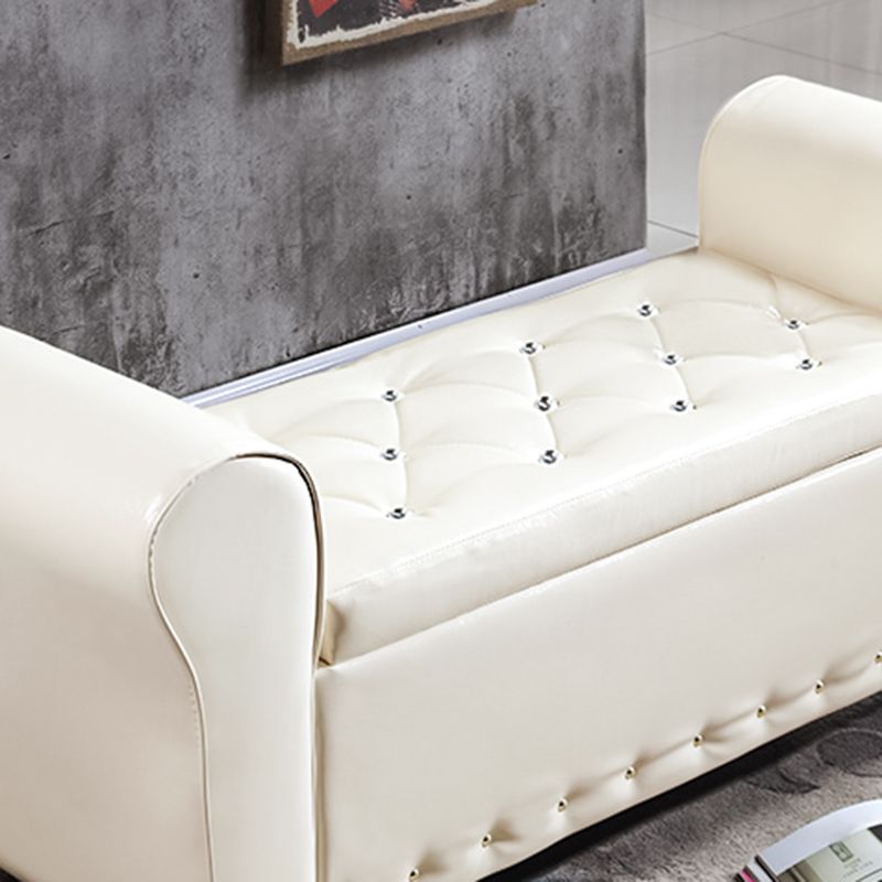 15.7" Wide Mid-Century Modern Entryway and Bedroom Bench Cushioned Bench Clearhalo 'Benches' 'Chairs & Seating' 'furn' 'furn_benches' 'Furniture' 'Living Room Furniture' 1200x1200_d98edc49-753a-44ab-90f8-e9906ed20486