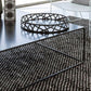 Table basse à base de cadre Table de cocktail carrée extensible en métal