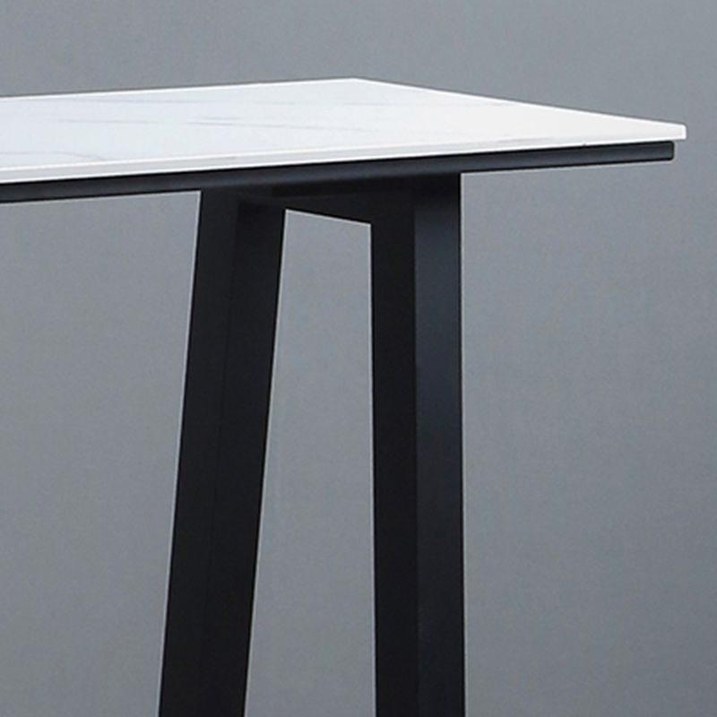 Industrial Bar Table 42-inch Height Stone Top Bistro Table for Coffee Shop Clearhalo 'Bar Furniture' 'Bar Tables' 'bar_tables' 'furn' 'furn_bar_tables' 'Furniture' 'furniture_bar_tables' 'Kitchen & Dining Furniture' 1200x1200_d9902c75-227f-40b4-8c5f-c4f0e8a3570c