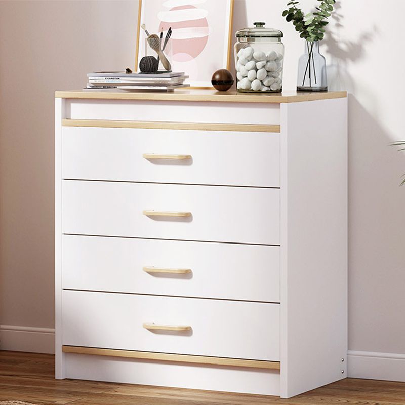 13.38" Wide Rectangle Accent Chest White Wood Accent Cabinet