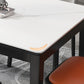 Stone Top Dining Table Modern Rectangle Dining Table with 4 Wood Legs Clearhalo 'Dining Tables & Seating' 'Dining Tables' 'dining_table' 'furn' 'furn_dining_table' 'Furniture' 'furniture_dining_table' 'Kitchen & Dining Furniture' 'kitchen' 'kitchen_dining_table' 1200x1200_d991ee5c-aa75-4e54-8993-08e1b1eb4846