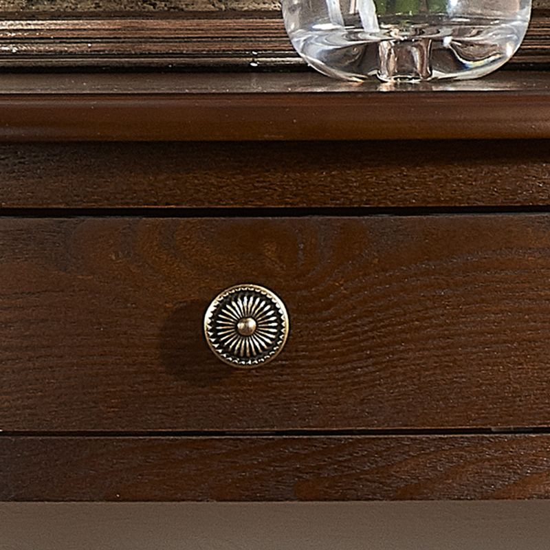 14.2 "wコンソールテーブルソリッドウッドミッドセンチュリーモダンストレージエンドテーブル