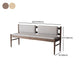Rectangle Backrest Bench Modern Upholstered Seating Bench for Restaurant Bedroom