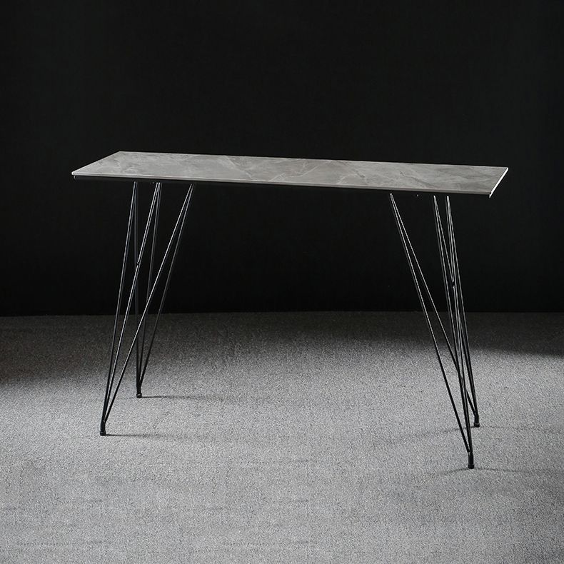 Modern Bar Table Set 1/2/3 Pieces Rectangle Stone Counter Table with High Stools Clearhalo 'Bar Furniture' 'furn' 'furn_home_bar_bar_sets' 'Furniture' 'Home Bars & Bar Sets' 'home_bar_bar_sets' 'Kitchen & Dining Furniture' 1200x1200_d996a155-404f-4b86-8a05-876f0d8746f8