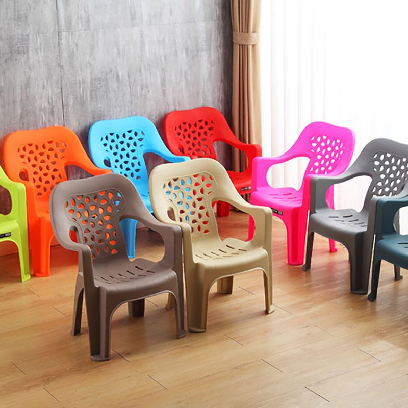 Contemporary Chair Dining Arm Chair for Kitchen with Plastic Legs Clearhalo 'Dining Chairs' 'Dining Tables & Seating' 'dining_chair' 'furn' 'furn_dining_chair' 'Furniture' 'furniture_dining_chair' 'Kitchen & Dining Furniture' 1200x1200_d996e7cc-4c2b-4cd9-9159-6842208e1ec0