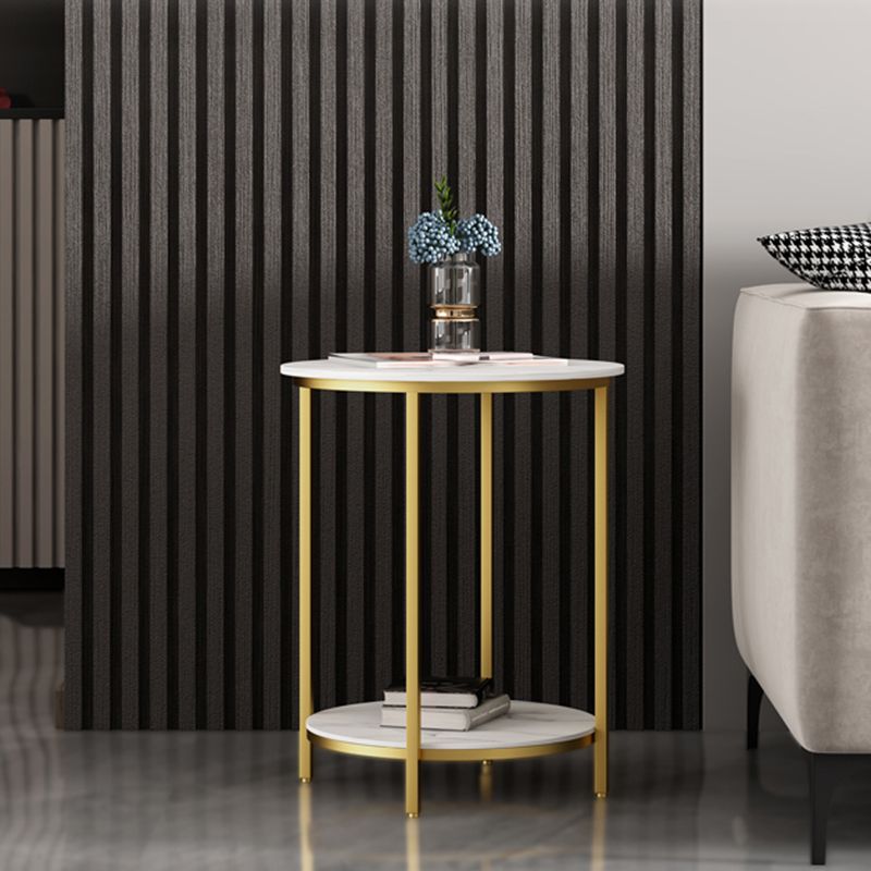 Tabla de estado de pizarra minimalista Tabla de extremo 4 Legs Tabla a la altura de las patas para la sala de estar