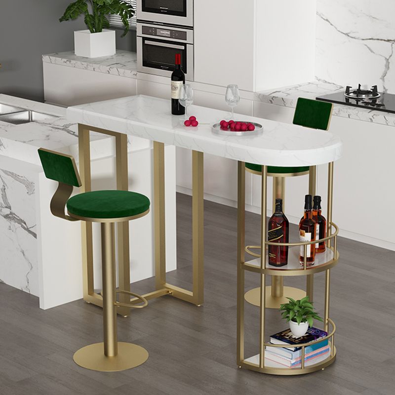 Marble Stone Indoor White Bistro Bar Table Storage Fixed Table Modern Counter Wine Table Clearhalo 'Bar Furniture' 'Bar Tables' 'bar_tables' 'Furniture' 'furniture_bar_tables' 'Kitchen & Dining Furniture' 'kitchen&dining_furn' 'kitchen' 1200x1200_d997be68-26d6-4dfe-b0fb-0bb78c1b5e83
