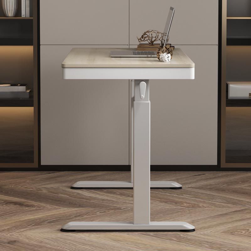Contemporary Style Standing Desk Converter Metal Trestle Base Desk for Office Clearhalo 'furn' 'furn_office_desk' 'Furniture' 'Office Desks' 'Office Furniture' 'office_desk' 1200x1200_d999461b-6551-4e38-b907-ebcc11e6d035