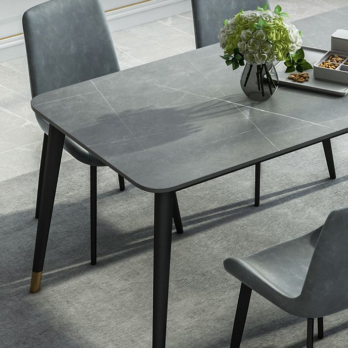 Simple Style 1/5/7 Pieces Dining Set Gray Stone Top Table Kitchen Set for Dining Room Clearhalo 'Dining Room Sets' 'Dining Tables & Seating' 'dining_room_set' 'furn' 'furn_dining_room_set' 'Furniture' 'furniture_dining_room_set' 'Kitchen & Dining Furniture' 'kitchen&dining_furn' 'kitchen' 1200x1200_d99b6dee-e231-45be-8688-897c842c13ee