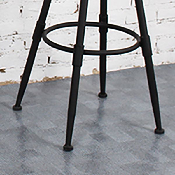 Industrial Rotatable Armless Counter Stool Iron Bar Stool with Pedal Clearhalo 'Bar Furniture' 'Bar Stools' 'bar_stools' 'furn' 'furn_bar_stools' 'Furniture' 'Kitchen & Dining Furniture' 1200x1200_d99c3544-4489-4ce5-b2a6-b8545ad9ce62