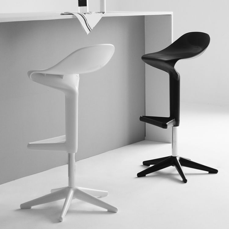 Modern Adjustable Height Counter Stool Plastic Footrest Bar Stool Clearhalo 'Bar Furniture' 'Bar Stools' 'bar_stools' 'furn' 'furn_bar_stools' 'Furniture' 'Kitchen & Dining Furniture' 1200x1200_d99d2dd8-2915-43c9-92c3-2eb95ac2f3b0