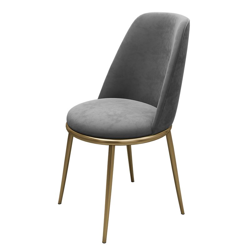 Armless Dining Chairs Glam Style Velvet Side Chairs for Dining Room Clearhalo 'Dining Chairs' 'Dining Tables & Seating' 'dining_chair' 'furn' 'furn_dining_chair' 'Furniture' 'furniture_dining_chair' 'Kitchen & Dining Furniture' 1200x1200_d99d7336-1c61-49fc-8b3f-c40b41a33727