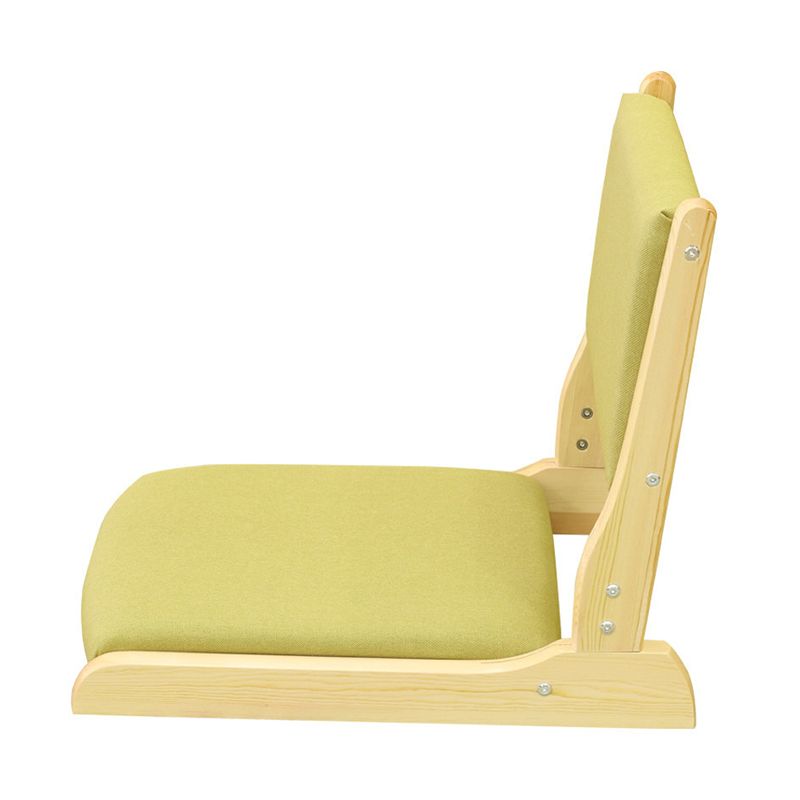 Chaise sans bras en lin16.9 "L x 20,8" W x 18,1 "H Chaise d'image en bois massif