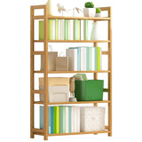 Etagere Contemporary Bookshelf Vertical Open Bamboo Shelf Bookcase for Home Clearhalo 'Bookcases' 'furn' 'furn_bookcases' 'Furniture' 'Office Furniture' 1200x1200_d99f6152-d959-43b7-8857-37391b8feab0