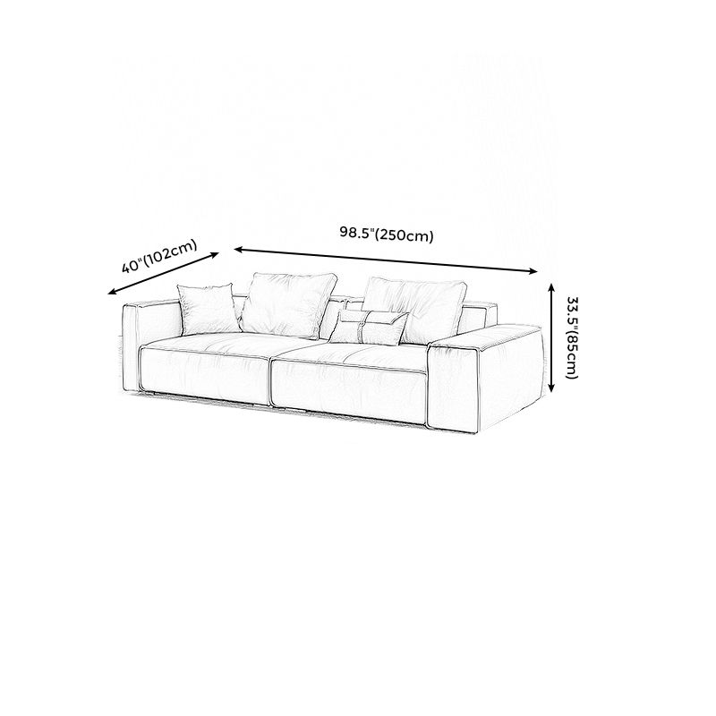 Genuine Leather Pillowed Back Cushions Sofa and Sectional with Wear Resistant Clearhalo 'furn' 'furn_sectionals' 'Furniture' 'furniture_sectionals' 'Living Room Furniture' 'Sectionals' 1200x1200_d99f705f-6109-4390-bc31-43c4e7c9a12a