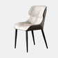 Modern Dining Room Chair Faux Leather and Metal Side Chair for Home