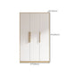Contemporary Freestanding Wardrobe Engineered Wood White Wardrobe