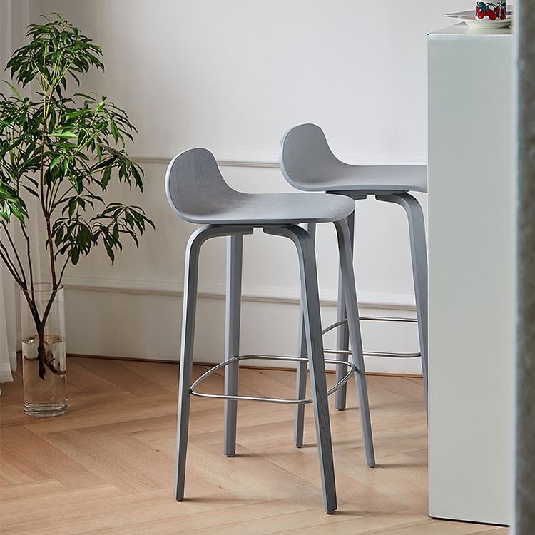 Contemporary Beech Wood Bar Stool Low Back Stool for Living Room Clearhalo 'Bar Furniture' 'Bar Stools' 'bar_stools' 'furn' 'furn_bar_stools' 'Furniture' 'Kitchen & Dining Furniture' 1200x1200_d9a2b6cd-f69f-4fc5-ada6-3914c4aa6d3f