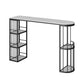 Contemporary Stone Bar Table Set 1/3 Pieces Bar table with Upholstered Stools for Indoor
