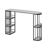 Tavolo da bar in pietra contemporaneo set da 1/3 pezzi da bar con sgabelli imbottiti per interno