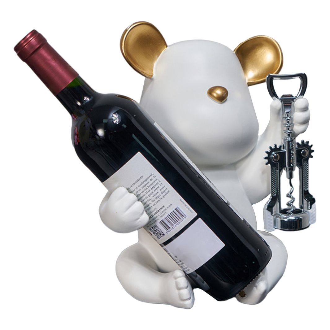 Porte-bouteille en résine de table à vilting moderne pour salon