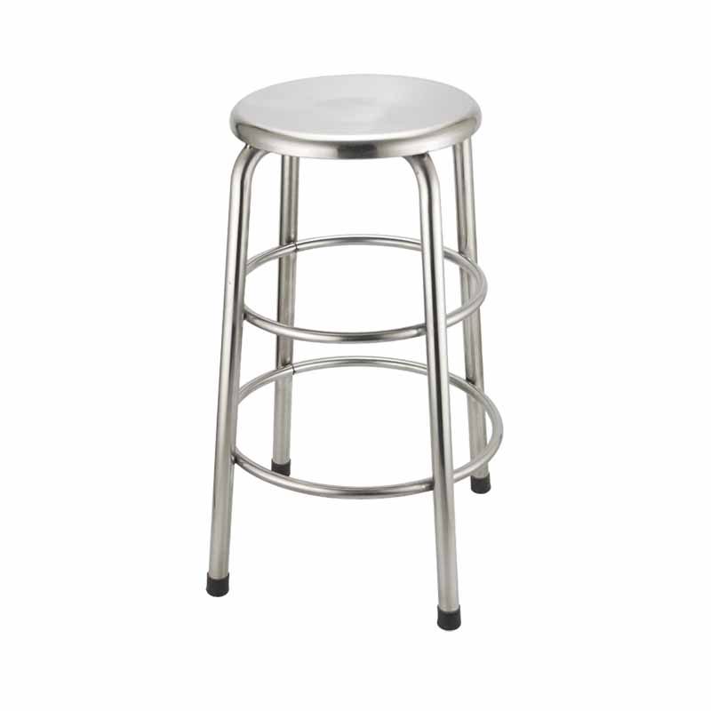 Industrial Style Stainless Steel Bar-stool Round Seat Counter Stool for Kitchen Clearhalo 'Bar Furniture' 'Bar Stools' 'bar_stools' 'furn' 'furn_bar_stools' 'furniture_bar_stools' 'Kitchen & Dining Furniture' 'kitchen&dining_furn' 'kitchen' 'kitchen_furn' Furniture' 1200x1200_d9a4e2b1-dbe8-4ab7-8ec1-7927212892a3
