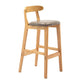 Modern Milk Tea Shop Low Back Stool Matte Finish Upholstered Bar Stools Clearhalo 'Bar Furniture' 'Bar Stools' 'bar_stools' 'furn' 'furn_bar_stools' 'Furniture' 'Kitchen & Dining Furniture' 1200x1200_d9a73448-8070-4a8b-ab97-473e97931529