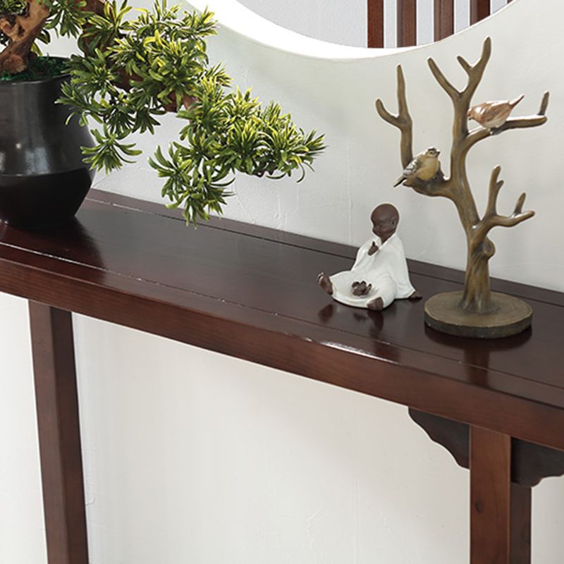 Walnusskonsolentisch Massivholz 9,84 Zoll breites Konsolensofa -Tisch