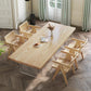 Pine Wood Dining Table Traditional Luxury Dining Table with 3 Legs