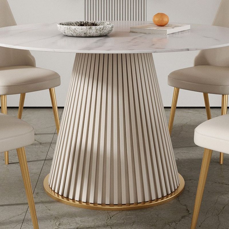 Round Sintered Stone Dining Table Traditional Luxury Dining Table for Home Clearhalo ' dining_table' 'Dining Tables & Seating' 'Dining Tables' 'furn' 'furn_dining_table' 'Furniture' 'furniture_dining_table' 'Kitchen & Dining Furniture' 'kitchen&dining_furn' 'kitchen' 'kitchen_dining_table' 1200x1200_d9a993dd-d621-428f-ba34-b60cb1e6da32