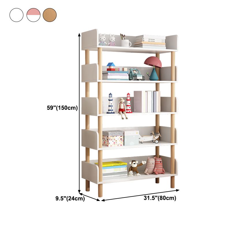 Modern Style Bookshelf Engineer Wood Open Back Bookcase for Home Clearhalo 'Bookcases' 'furn' 'furn_bookcases' 'Furniture' 'Office Furniture' 1200x1200_d9aa4bf9-4b44-4416-816f-9c59a2e0ab35