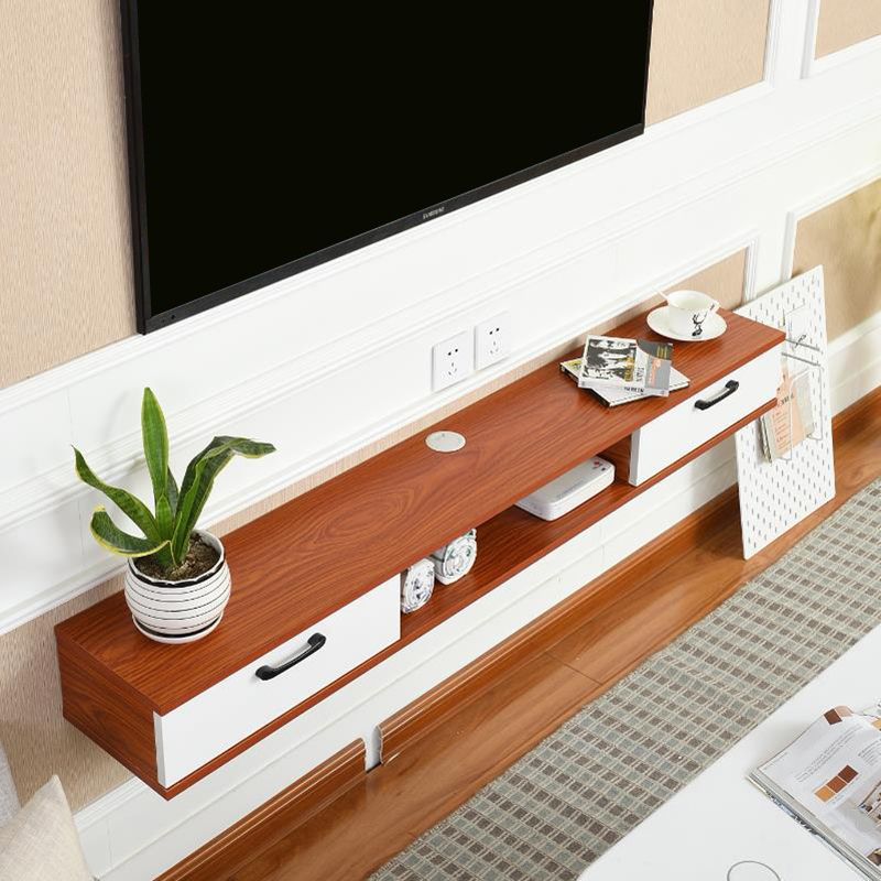 Scandinavian TV Media Stand Wall-mounted TV Media Console with Drawers Clearhalo 'furn' 'furn_tv_stands_entertainment_centers' 'Furniture' 'Living Room Furniture' 'TV Stands & Entertainment Centers' 'TV Stands & Media Storage Furniture' 'tv_stands_entertainment_centers' 1200x1200_d9abc73f-40e4-4d12-9882-4f9d768ebd7e